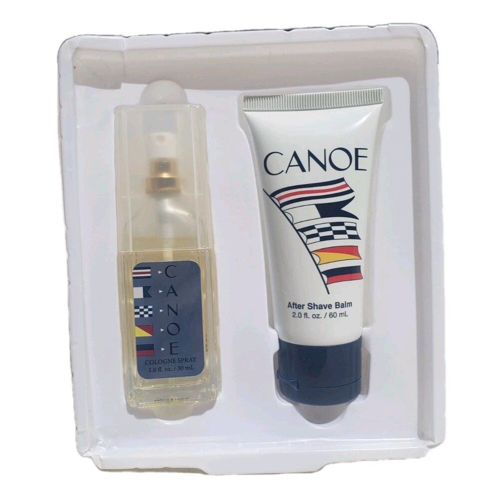 Canoe By Dana For Men 2 Piece Gift Set Cologne Spray 1oz & After Shave Balm 2oz
